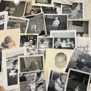 Lot Of 25 Vintage Baby And Child Photo Lot